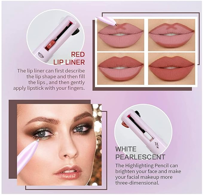 4 in 1 Makeup Pen - Waterproof & Long Lasting