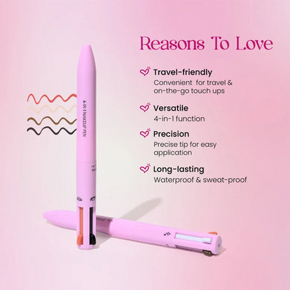 4 in 1 Makeup Pen - Waterproof & Long Lasting